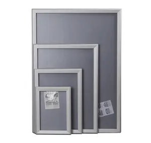 铝制按扣架32毫米宽度壁挂式相框a 4尺寸斜接角或圆角海报架
