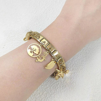 Nouveau à la mode oiseau arbre étoile Gecko coeur métal pendentif italien breloque lien Fit 9mm en acier inoxydable Bracelet bricolage faisant des bijoux