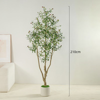 Arbre Bonsaï d'olivier artificiel de haute qualité, troncs et tiges détachables pour décoration intérieure et extérieure, idéal pour les remises de diplômes et Pâques