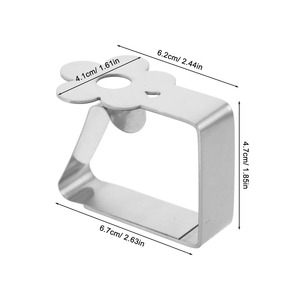 Clips de nappe en acier inoxydable en forme de papillon, supports décoratifs coupe-vent pour pique-nique en plein air, patio, jardin, salle à manger - Product Image 2