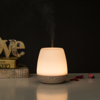 Maison de luxe aromathérapie purificateur d'air caoutchouc bois verre parfum humidificateur avec diffuseur de lumière pour huiles essentielles
