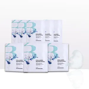 BONNEHEURE Facial Sheet Face Mask Collagen Face Whitening Mask Sheet Pack Skin Care Collagen Hydrating Sheet Mask