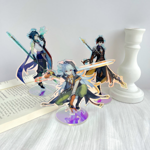 Custom Holographic Charm Acrylic Stand Promotional Gift Personality <strong>Display</strong> Stand Double Sided Transparent Printing - Product Image 2