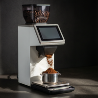 Machine à café automatique à meules plates de 64 mm en acier inoxydable, style tablette tactile, double usage domestique et commercial, 110V 220V