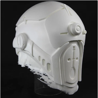 Helm Astronot Keren Titanfall Custom 3D Print untuk Cosplay, Dekoratif, Tahan Lama, Terbuat dari Resin ABS, Logam CNC, dan Plastik