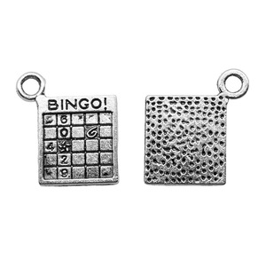 Pendentif Breloque Jeu BINGO Minesweeper en Alliage de Zinc Multicolore 15x17mm 0.9g pour Fabrication de Bijoux DIY - Product Image 3