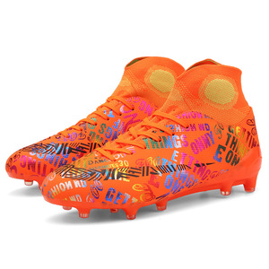 Bottes <span class=keywords><strong>de</strong></span> football pour hommes, chaussures <span class=keywords><strong>de</strong></span> football à pointes hautes <span class=keywords><strong>de</strong></span> couleur vive, chaussures d'entraînement pour jeunes <span class=keywords><strong>de</strong></span> grande <span class=keywords><strong>taille</strong></span> - Product Image 6
