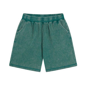 กางเกงขาสั้นฤดูร้อนระบายอากาศได้ดี กางเกงขาสั้นวินเทจแบบย้อมสีเอซิดสำหรับผู้ชาย - Product Image 3