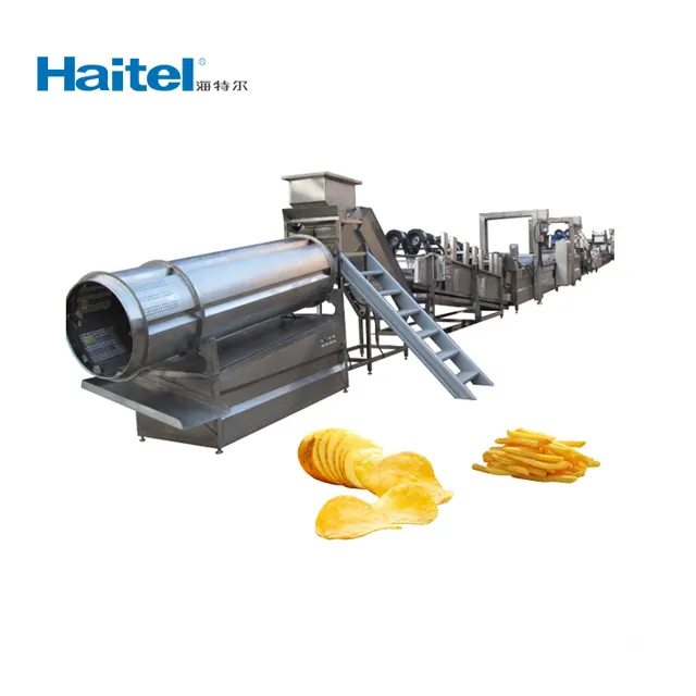 Ligne de production automatique de chips de pommes de terre HTL Tranches de pommes de terre fraîches frites dans l'huile ligne de production