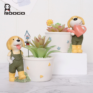 Vasi per Fiori in Poliresina <span class=keywords><strong>Design</strong></span> Lussuoso Roogo per Bonsai e Piante Succulente, Decorazione per Casa, Giardino e Scrivania - Product Image 3