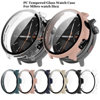 Film de protection en verre trempé pour smartwatch Boîtier de montre PC pour Mibro Watch Lite2 Protecteur d'écran