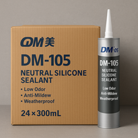 Scellant silicone neutre résistant aux intempéries pour le travail du bois, véranda, imperméabilisation, couleurs vives, forte adhérence, cartouche de 300 ml