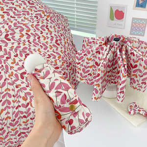 Paraguas plegable totalmente automático Fenale para niñas, protector solar compacto de viaje a prueba de viento, protección UV y lluvia de doble uso - Product Image 5