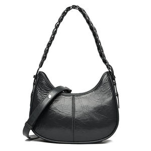 กระเป๋าหนังแท้สะพายข้างสำหรับผู้หญิงยามเย็นแบบเรียบง่ายหรูหรากระเป๋าจัดระเบียบท่องเที่ยวพระจันทร์ครึ่งเสี้ยว - Product Image 6