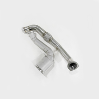 Header Knalpot Downpipe High Flow 200CELL + Pipa Depan untuk Porsche Panamera 971 3.0T 2017-2018 Peningkatan Performa Dumppipe