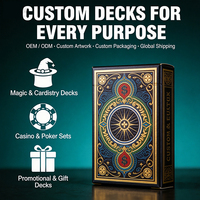 Cartes à Jouer Personnalisées, Jeu de Cartes de Poker Personnalisé, Jeu de Cartes avec Logo Personnalisé, Impression de Design Personnalisé, Cadeaux de Fête, Utilisation Promotionnelle, Durable