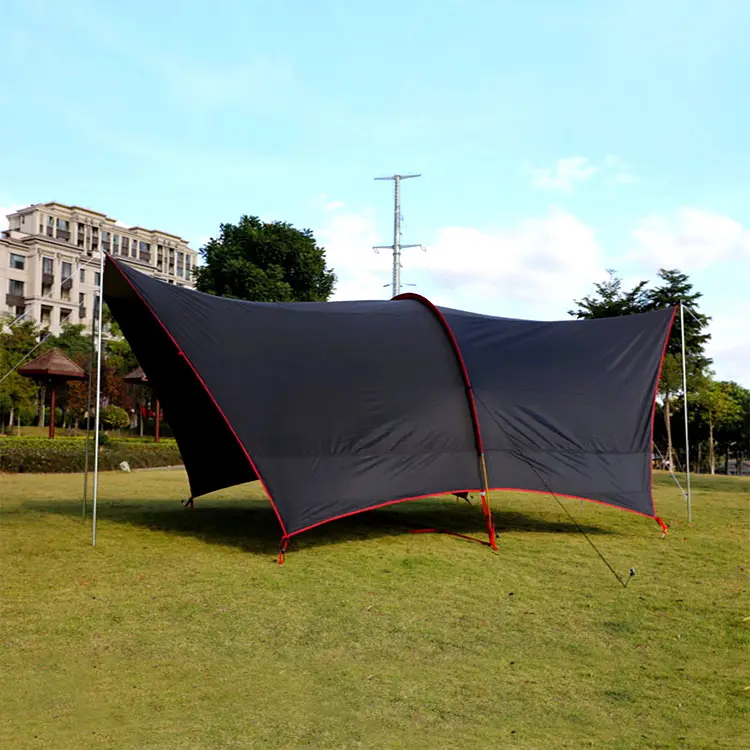 Cross border fabbrica esterna in gomma nera a baldacchino tenda campeggio protezione solare impermeabile rinforzo parasole ispessito baldacchino