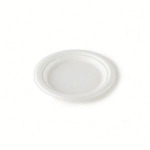 Barquettes alimentaires jetables compostables en bagasse de canne à sucre, plateaux à viande biodégradables, assiettes blanches 9''/10''/12'' avec logo personnalisé - Product Image 3
