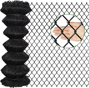 Maille de clôture en fil de fer galvanisé à chaud en maille diamantée de 4 mm 60*60 personnalisée, rouleaux de 50 pieds pour terrain de sport - Product Image 5