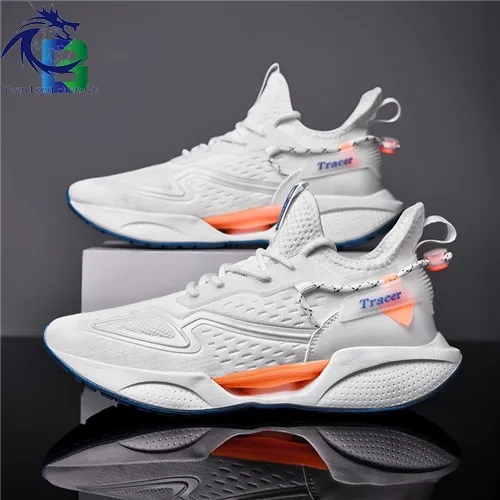 Factory Low Wholesale Light Thick Bottom Breathable Mesh Men's Casual Sports Running Shoes
