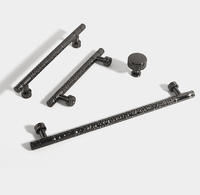Gagang Kabinet Modern 30mm yang Dapat Disesuaikan, Tahan Lama, Finishing Brushed, Paduan Seng, untuk Dapur, Laci, Ruang Tamu, Lemari Pakaian