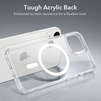 Coque de téléphone transparente magnétique à chargement sans fil pour iPhone 17 16 15 14 13 12 11 ProMax Mini X XR XS 7 8 Plus