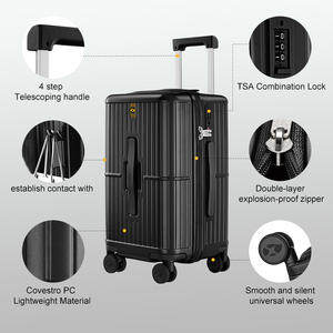 Valise grande capacité 20 26 30 pouces, surface résistante aux rayures, ensemble de bagages de voyage, roues multidirectionnelles durables, <span class=keywords><strong>sac</strong></span> à roulettes - Product Image 2