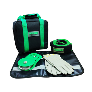 Tùy Chỉnh Xe Khẩn Cấp Công Cụ <span class=keywords><strong>Kit</strong></span> 5Pcs Phục Hồi Tời <span class=keywords><strong>Kit</strong></span> Bao Gồm Dây Đeo Kéo Và Cướp Khối Cho 4WD Offroad - Product Image 1