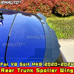 Alerón Trasero para Techo de VW Golf MK8 2020-2023, Estilo Deportivo con Aspecto de Fibra de Carbono, Alerón Trasero para Maletero, Accesorios para Automóviles - Product Image 4