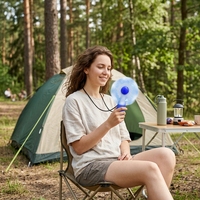 Nuevo Ventilador de Mano Mini LED Personalizable 2026, de Plástico, con Batería Reemplazable, Logotipo Personalizado, Ecológico, Diseño Anime