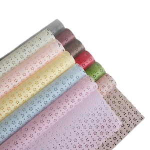 Nouveauté mode, vente chaude, <span class=keywords><strong>papier</strong></span> fleuri en plastique opaque coréen pour fleuriste, revêtement PVC unilatéral - Product Image 3