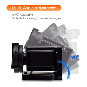 Yongli Drehachsen-Anbaugerät für Faserlaser-Markiermaschine CO2-Lasergraviergerät CNC 4. Achsen Rotationsvorrichtung - Product Image 4