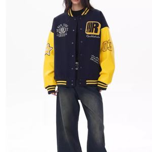 Unisex Custom Fashion High Street Baseball Jacket <b>Embroidered</b> Letter Pattern <b>Towel</b> for Winter Front Logo Jacket Manufacturer - Product Image 2