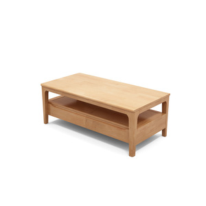 Solid Wood <b>Coffee</b> <b>Table</b> With Storage Natural Color Living Room Furniture For Small Spaces - Product Image 5