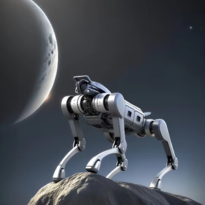 Robot chien industriel intelligent et robuste Unitree A2 avec arrêt d'urgence pour la surveillance en usine et les opérations techniques en extérieur - Product Image 1