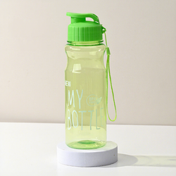 Bouteille d'eau sport PET 550 ml grande capacité transparente portable pour camping, étudiants, festivals, cadeau, design moderne, eau froide - Product Image 6