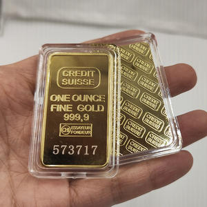 Für Schweizer Bank 1 Unze geformte Goldmünze quadratischer vergoldeter Block Gedenkmünze zum chinesischen Neujahr für Fremdwährungs-Fee - Product Image 3
