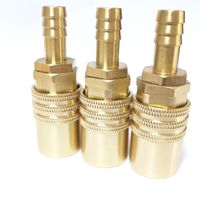 Connecteurs de tuyau à filetage femelle à écoulement ouvert Mold Coolant Professional JS308, raccords rapides en laiton pour l'eau, connecteur hydraulique