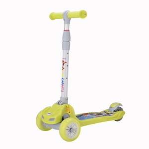 Altura ajustable Durable Ligero Niños <span class=keywords><strong>Scooter</strong></span> 3 Negro Rojo Plegable Juego al aire libre Juguete Niños Hecho Plástico PU Pie trasero - Product Image 5