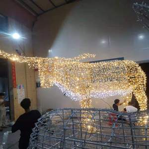 Christmas <strong>Outdoor</strong> Led Giant <strong>Light</strong> <strong>up</strong> Led Warm White Lighted <strong>Reindeer</strong> - Product Image 6