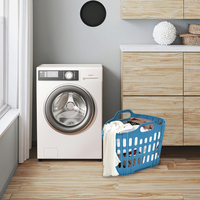 Étagère de rangement multifonctionnelle à double niveau pour salle de bain Panier à linge pliable en plastique pour vêtements, literie, sac de rangement