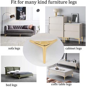 Vente en gros canapé de haute qualité table basse pieds lit demi-cercle <span class=keywords><strong>armoire</strong></span> à trois pieds Table de chevet meuble TV pieds de meubles en métal - Product Image 5