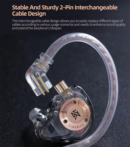 Audífonos Intrauriculares KZ <span class=keywords><strong>EDX</strong></span> <span class=keywords><strong>PRO</strong></span> X de Unidad Dinámica con Bajos HIFI, Monitor de Oído, Auricular Deportivo para Música con Cancelación de Ruido, Cascos <span class=keywords><strong>EDX</strong></span> <span class=keywords><strong>PRO</strong></span> - Product Image 4