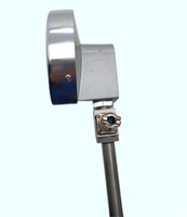 Termometer Dial Industri Bimetalik 0-100 Derajat Celcius 100mm dengan Pemasangan di Bawah