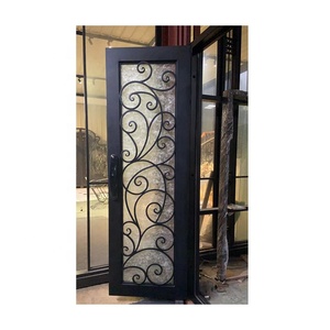 2024 Nouveau style simple porte d'entrée en fer forgé à coupure thermique - Product Image 2