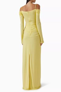 Vestido Formal de Mujer, Hombros Descubiertos, Tirantes Finos, Midi, Adornos Únicos de Borlas y Pedrería, ODM, Surtido, Ajustado - Product Image 3