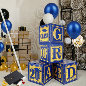 HAWIN-cajas de globos para graduación, caja de regalo para la escuela y la Universidad, suministros para fiesta de graduación, <span class=keywords><strong>2023</strong></span> - Product Image 1
