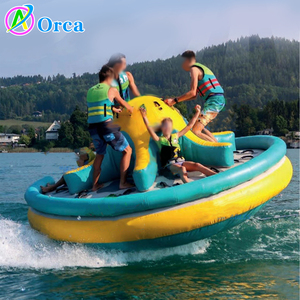 Juego Inflable Acuático Remolcable, Bote Disco Twister Inflable, Bote Disco Twister Galaxia Inflable, Saturn Rocker Spaining - Product Image 1