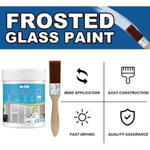 <span class=keywords><strong>Peinture</strong></span> <span class=keywords><strong>acrylique</strong></span> givrée pour verre, revêtement liquide pour fenêtre, porte, occultant, anti-lumière, opaque pour meubles - Product Image 4