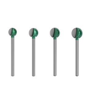 Anpassbarer Hartmetall-Kugelkopf-Fräser mit grünem Überzug und 6mm/3mm Schaft für die Holzgravur CNC-Fräsmaschine ODM OEM unterstützt - Product Image 6